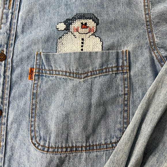 Vintage Levi's and Strauss Denim Button Down - Picture 10 of 11